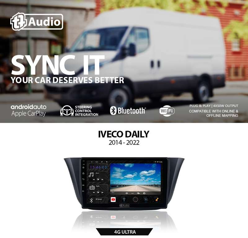TT Audio 9" replacement radio for IVECO DAILY 2014-2022 (4G ULTRA)