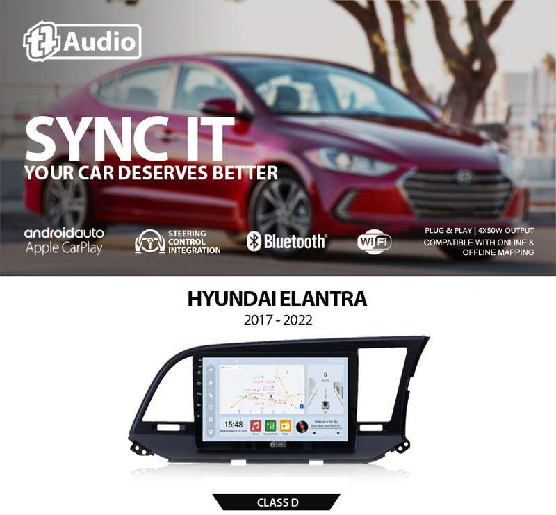 TT Audio 9" replacement radio for HYUNDAI Elantra 2012 - 2016 (CLASS D)