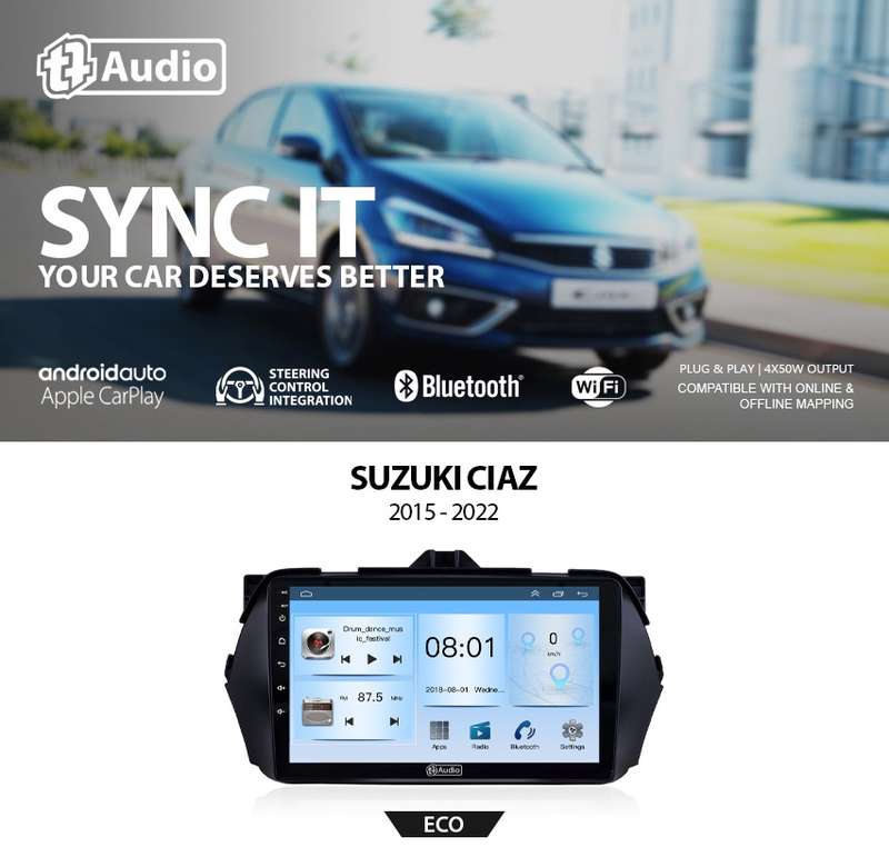 TT Audio 9" replacement radio for SUZUKI CIAZ 2016 - 2024 (ECO)