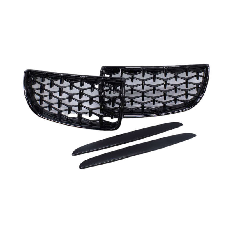 Gloss Black Diamond Design Grille for Bmw E90 3 Series (pre facelift)