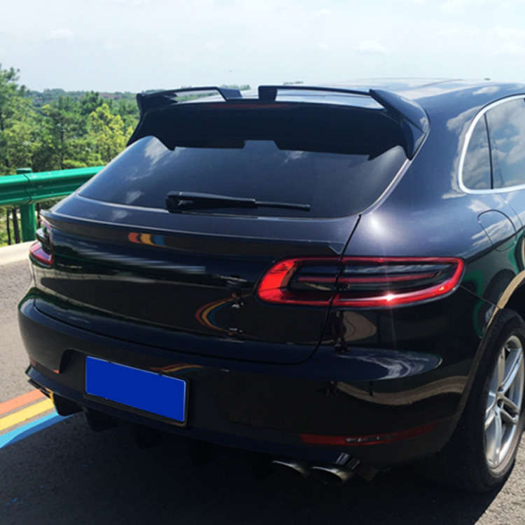 Porsche Macan 2014 Mid Tailgate Spoiler Gloss Black