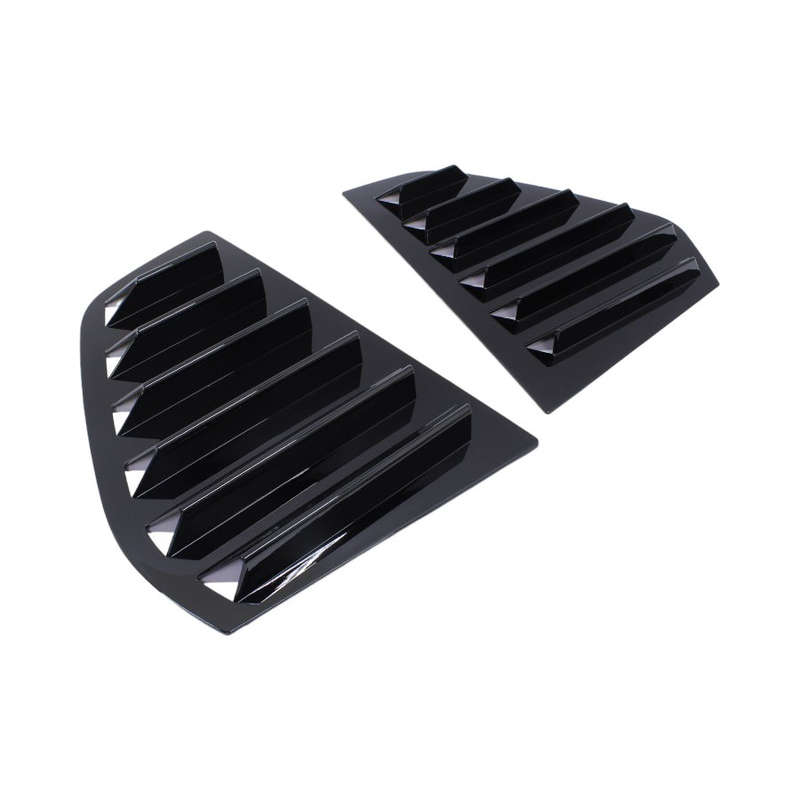 Gloss Black Quarter Window Louvre for VW Golf Mk8 (pair)