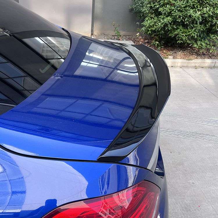 Mercedes C-Class 2014 W205 Boot Spoiler PSM Style Gloss Black 4-Door