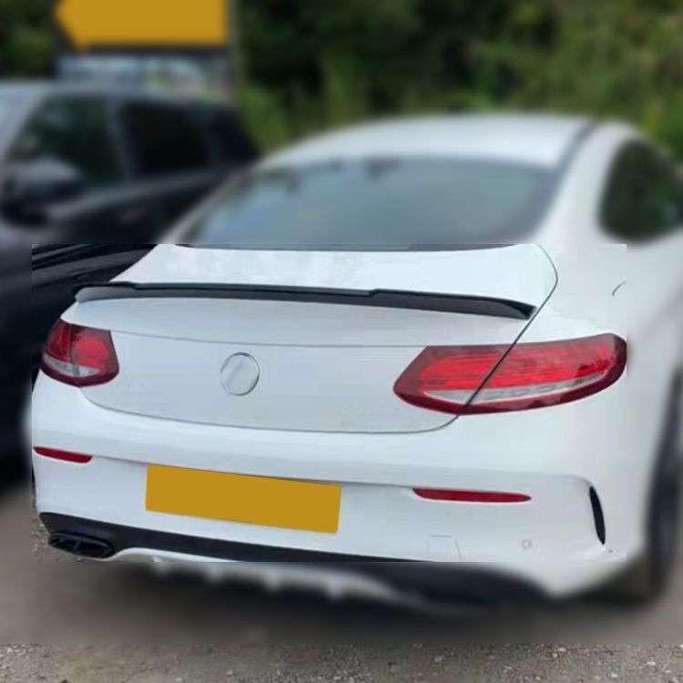 Mercedes C-Class 2014 W205 Boot Spoiler FD Style Gloss Black 2-Door
