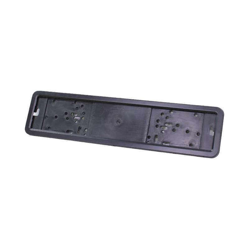 Sleek Black Long Number Plate Holder