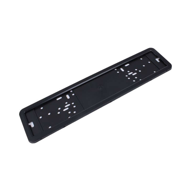 Sleek Black Long Number Plate Holder
