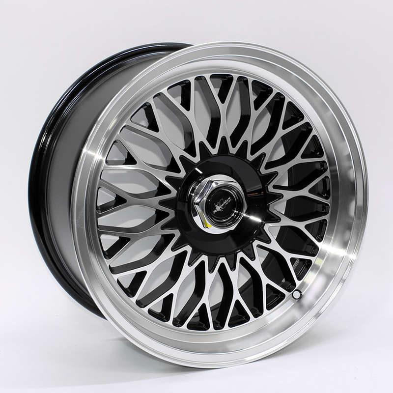 17" Racing Hart Crimson 4/100 &amp; 4/108 Black Machine Face Alloy Wheels