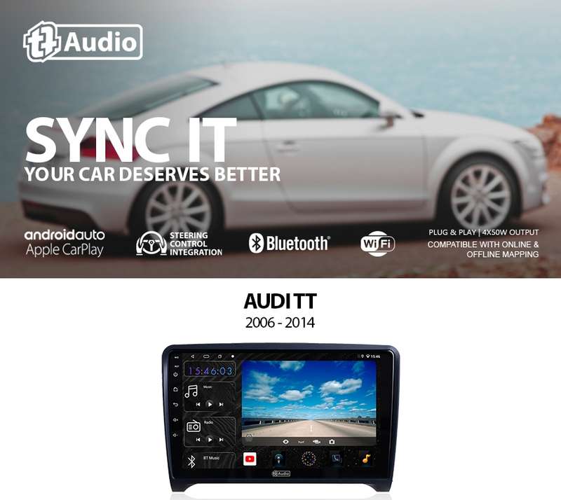 TT Audio 9" replacement radio for AUDI TT 2006-2014 4G Ultra (Android 11)