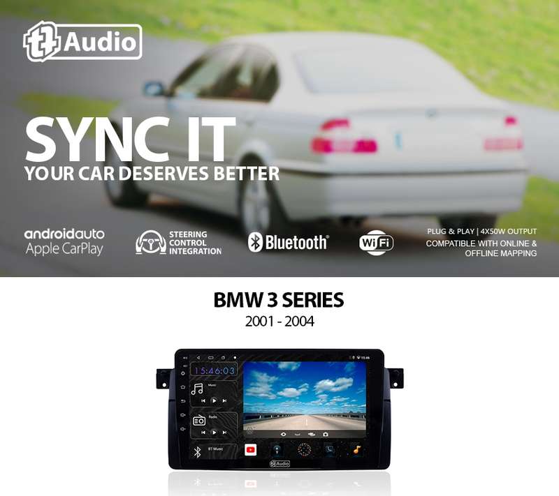 TT Audio Replacement Radio for BMW 3 SERIES E46 2001 - 2005 (4G ULTRA)