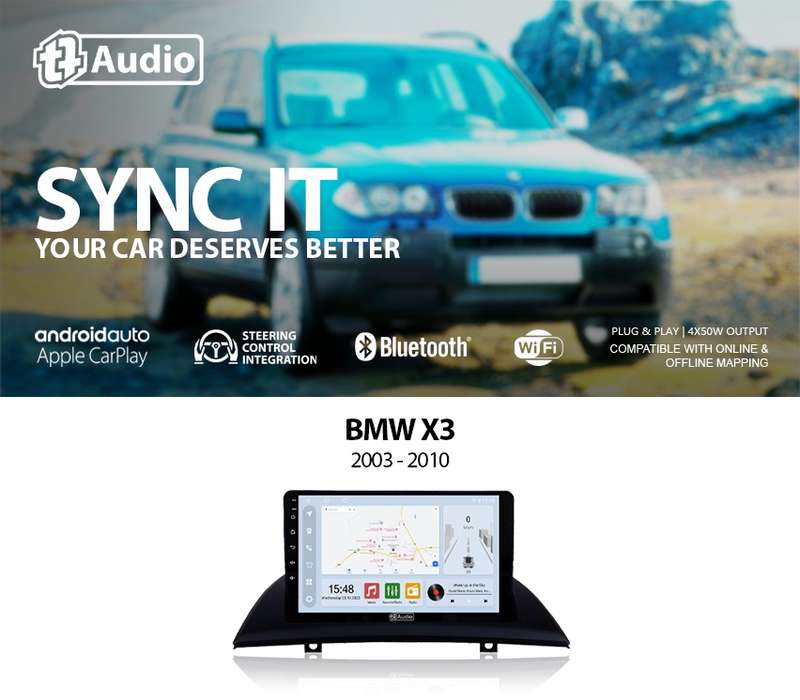 TT Audio 9" replacement radio for BMW X3 2003-2010 (CLASS D)