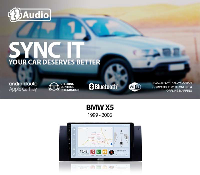 TT Audio 9" replacement radio for BMW 5 series E39/X5/E53 1995-2003 (CLASS D)