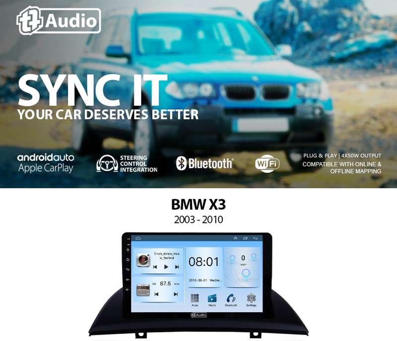 TT Audio 9" replacement radio for BMW X3 2003-2010 (ECO)