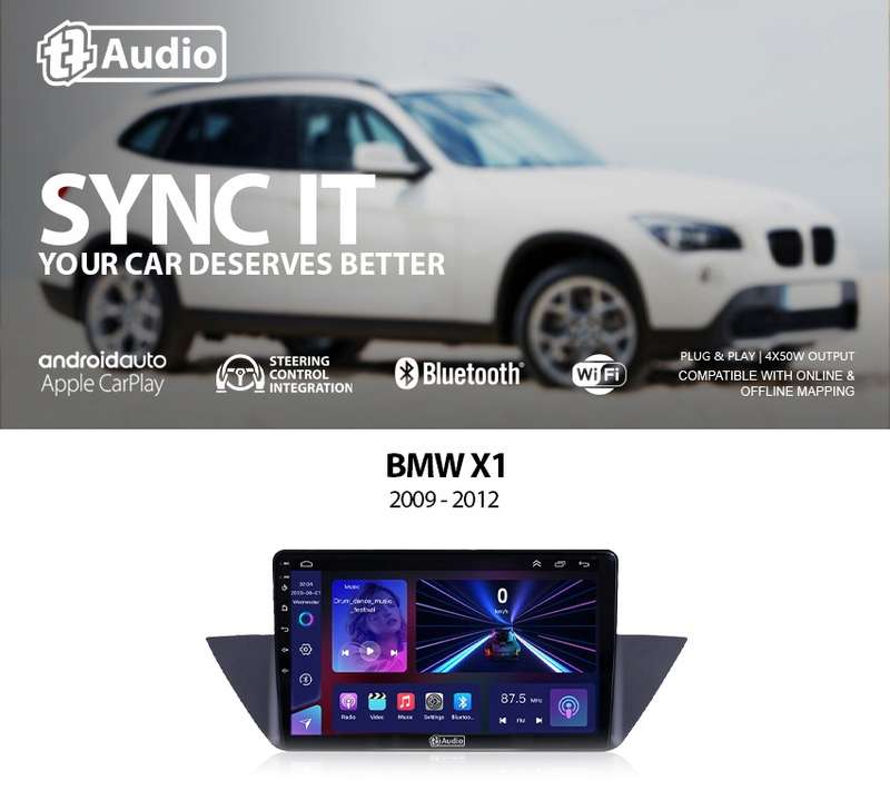 TT Audio 9" replacement radio FOR BMW X1 (Mid Spec)