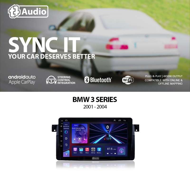 TT Audio Replacement Radio for BMW 3 SERIES E46 2001 - 2005 (MID SPEC)