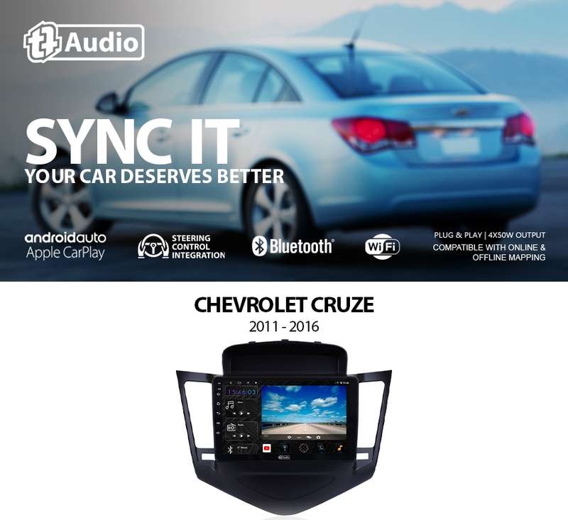 TT Audio 9" replacement radio for Chev Cruze 2011-2016 (4G ULTRA)