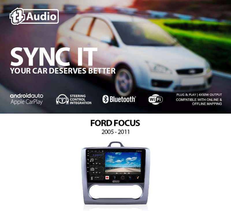 TT Audio 9" replacement radio for FORD FOCUS 2005-2011 (4G ULTRA) AVAILABLE FOR MANUAL AND AUTO A...
