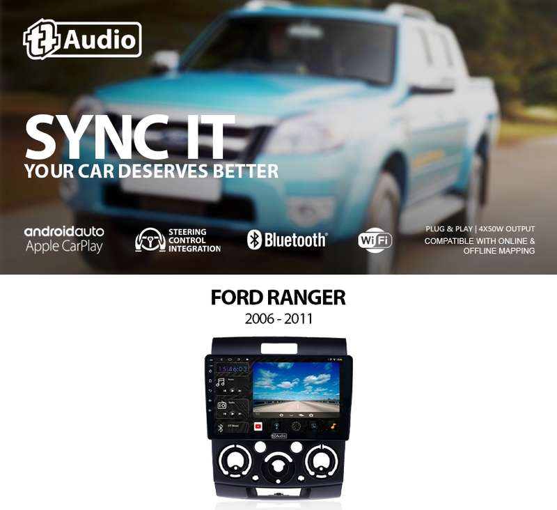 TT Audio 9" replacement radio for FORD Everest/Ranger 2006-2010 (4G ULTRA)