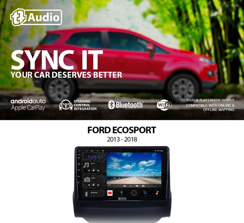 TT Audio 9" replacement radio FORD Ecosport 2013-2017 (4G ULTRA)