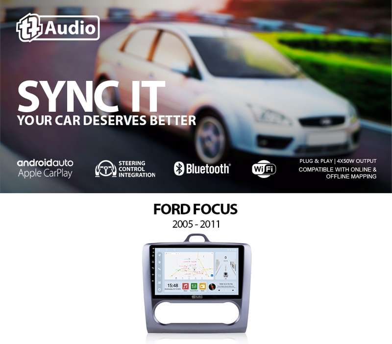 TT Audio 9" replacement radio for FORD FOCUS 2005-2011 (CLASS D) AVAILABLE FOR MANUAL AND AUTO AI...