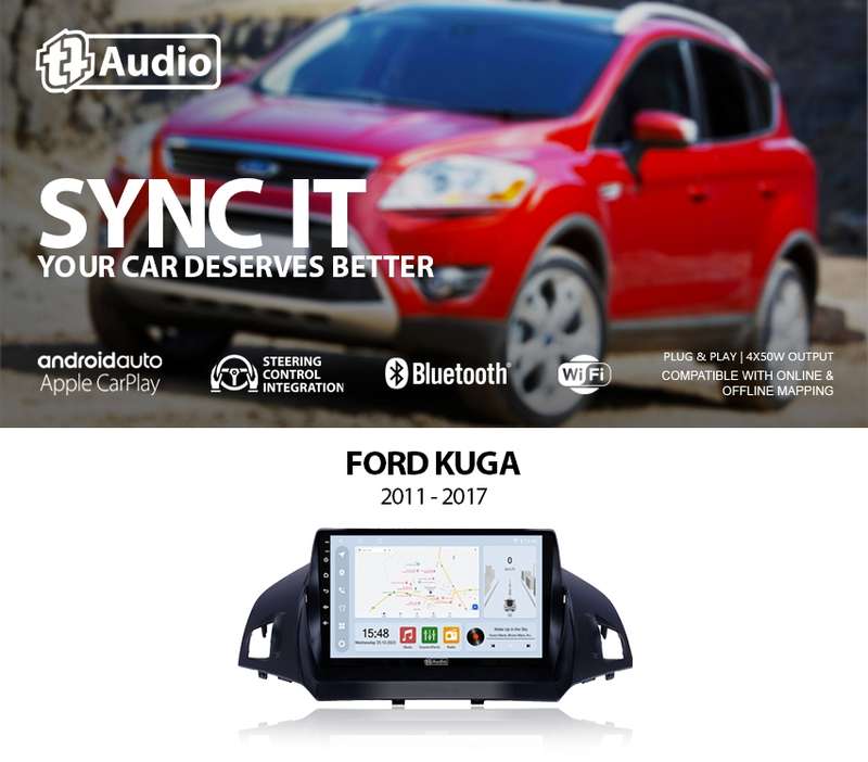 TT Audio 9" replacement radio for FORD KUGA 2011-2017 (CLASS D)
