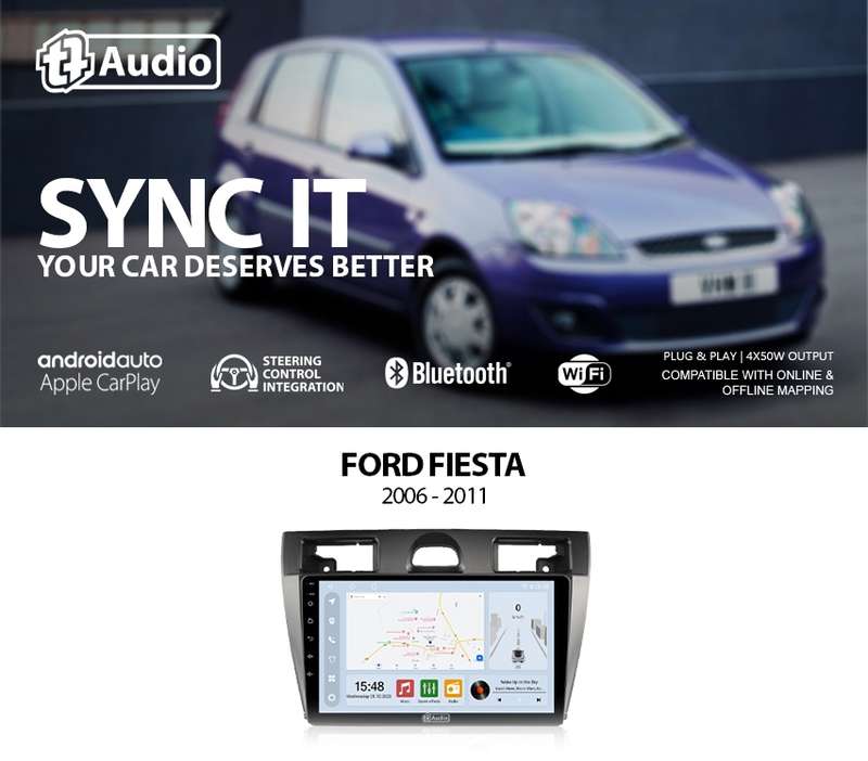 TT Audio 9" replacement radio FORD FIESTA 2009-2018 (CLASS D)