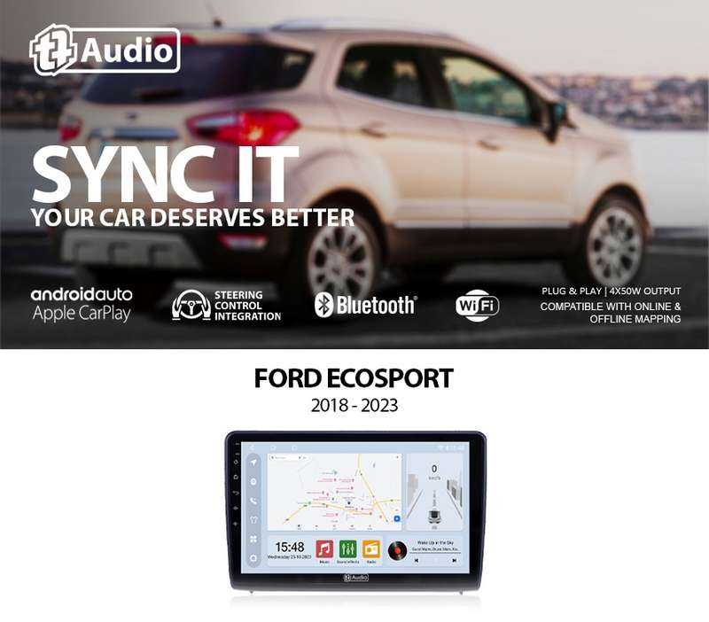 TT Audio 10" replacement radio FORD Ecosport 2018-2019 (CLASS D)