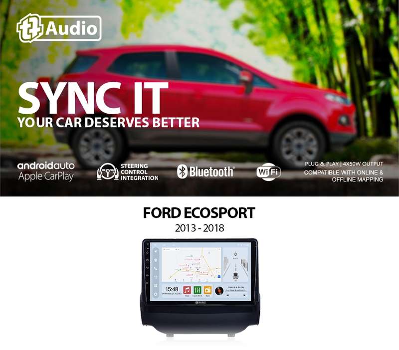 TT Audio 9" replacement radio FORD Ecosport 2013-2017 (CLASS D)
