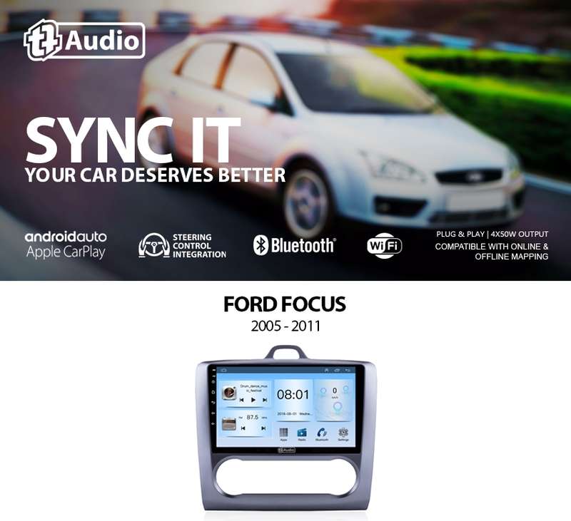 TT Audio 9" replacement radio for FORD FOCUS 2005-2011 (ECO) AVAILABLE FOR MANUAL AND AUTO AIRCON
