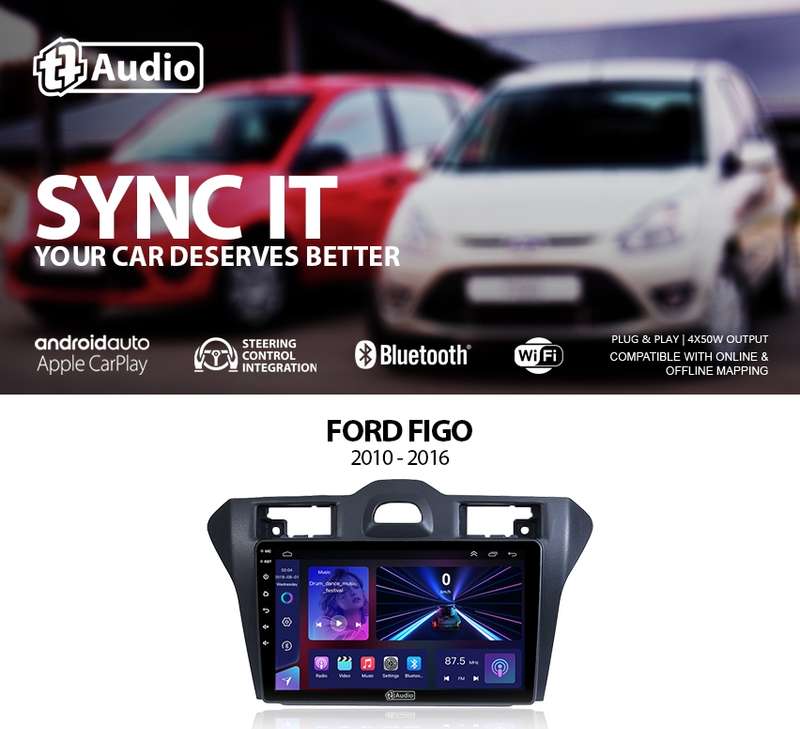 TT Audio 9" replacement radio for FORD Figo 2019-2021 (MID SPEC)