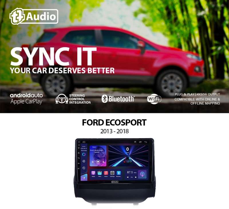 TT Audio 9" replacement radio FORD Ecosport 2013-2017 (MID SPEC)