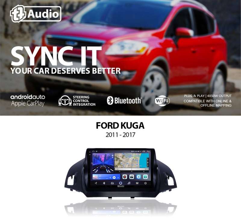 TT Audio 9" replacement radio for FORD KUGA 2011-2017 (2K SCREEN)