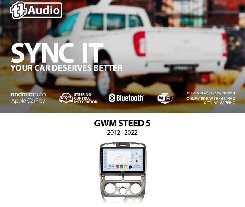 TT Audio 9" replacement radio FOR GWM STEED 5 (CLASS D)