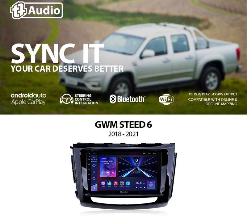 TT Audio 9" replacement radio FOR GWM STEED 6 (MID SPEC)