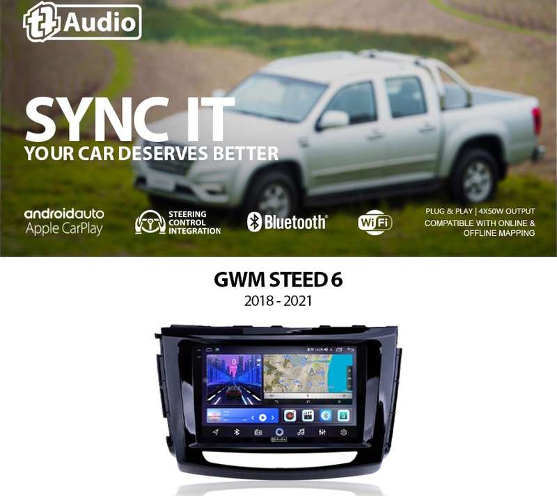 TT Audio 9" replacement radio FOR GWM STEED 6 (2K SCREEN)
