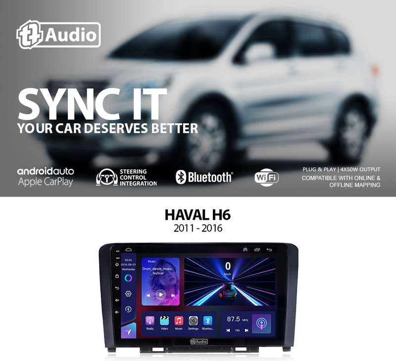TT Audio 9" replacement radio for HAVAL Great Wall H6 2011 - 2016 (MID SPEC)