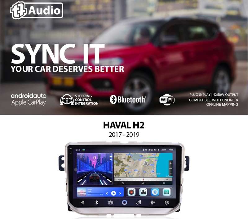 TT Audio 9" replacement radio for HAVAL Great Wall H2 2017 - 2019 (2K Screen)