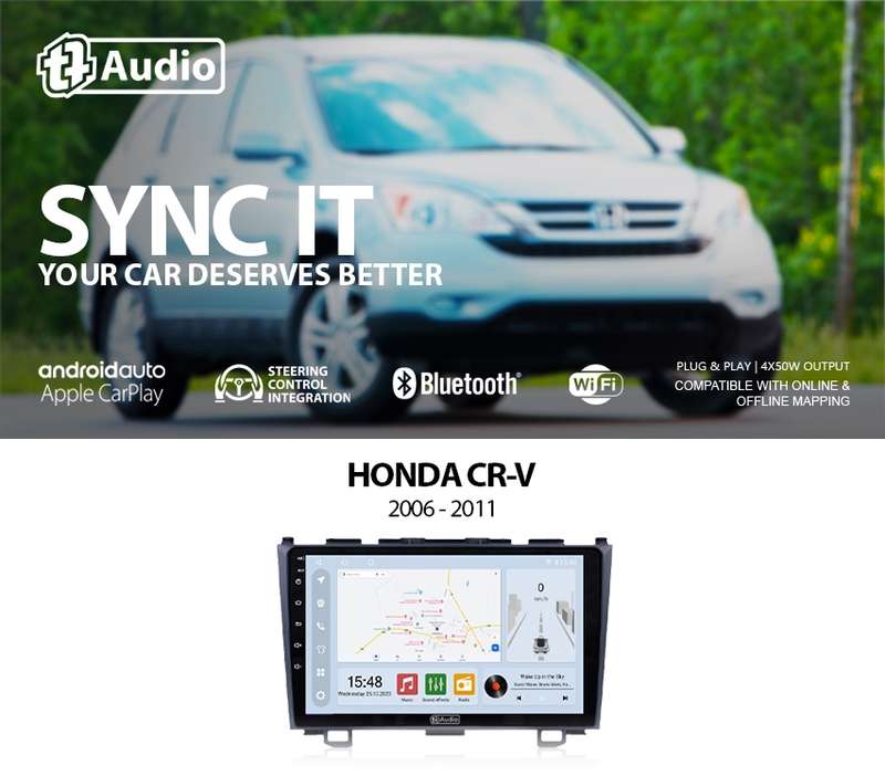 TT Audio 9" replacement radio for HONDA CRV 2006 - 2012 (CLASS D)