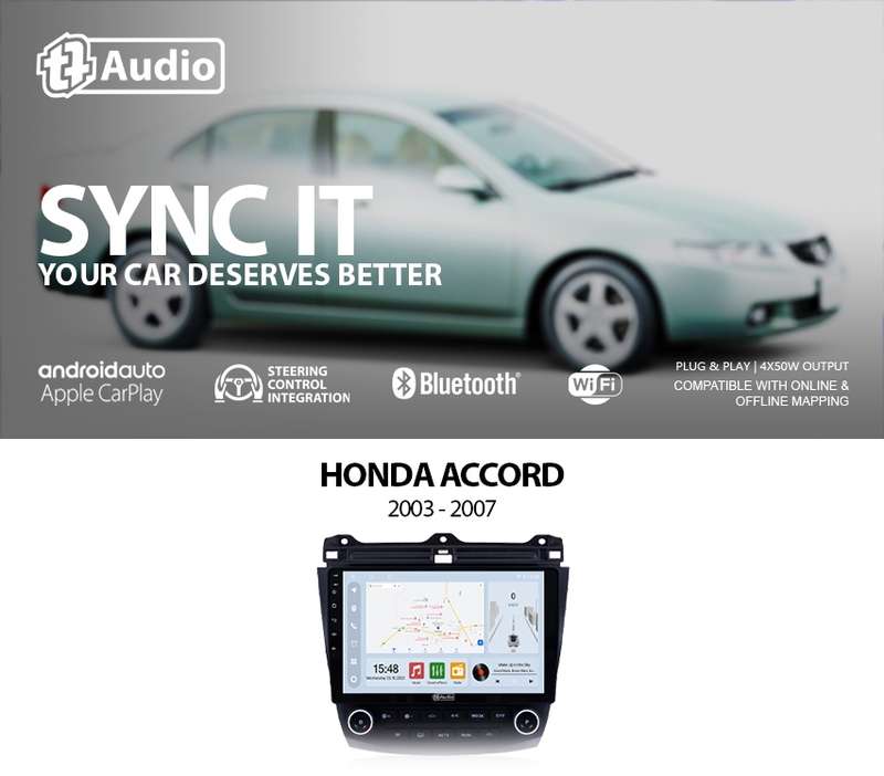 TT Audio 9" replacement radio for Honda Accord 2003-2007 (CLASS D)