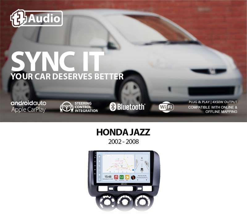 TT Audio 9" replacement radio for HONDA JAZZ 2002 - 2008 (CLASS D)