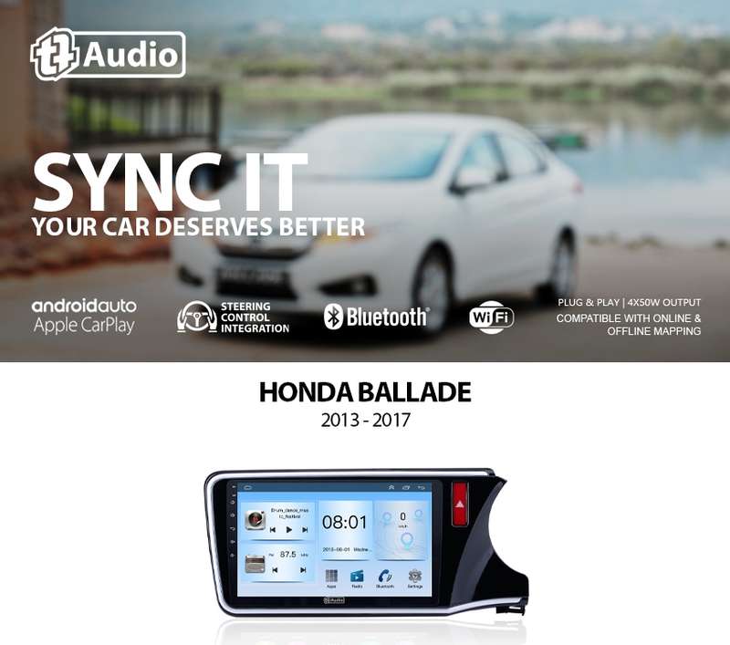 TT Audio Replacement Radio for HONDA BALLADE 2013-2017 (Eco)