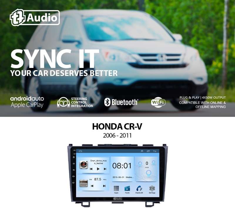 TT Audio 9" replacement radio for HONDA CRV 2006 - 2012 (ECO)