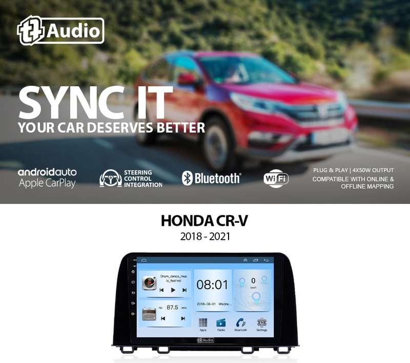 TT Audio 9" replacement radio for HONDA CRV 2018 - 2021 (ECO)