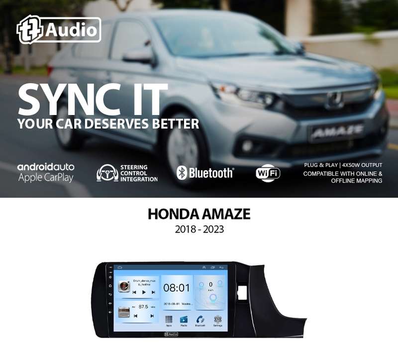 TT Audio 9" replacement radio for Honda Amaze 2018-2024 (ECO)