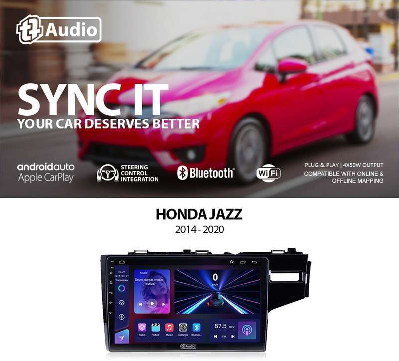 TT Audio 9" replacement radio for HONDA JAZZ/FIT (2014-2020) (MID SPEC)