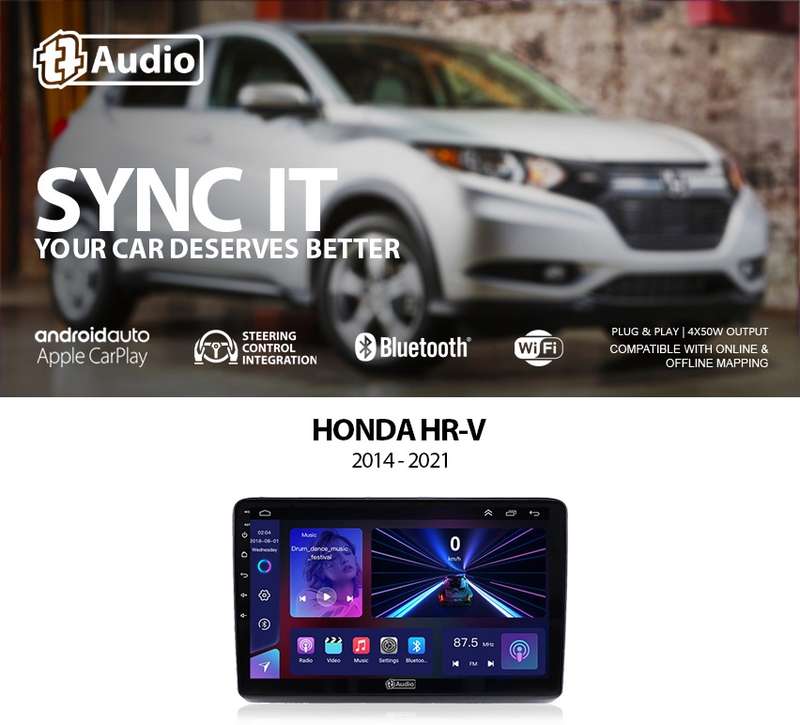TT Audio 10" replacement radio for HONDA HRV 2014-2020 (MID SPEC)