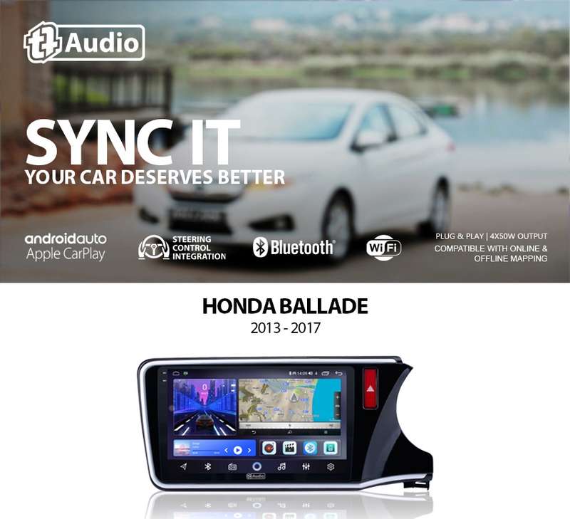 TT Audio Replacement Radio for HONDA BALLADE 2013-2017 (2K Screen)