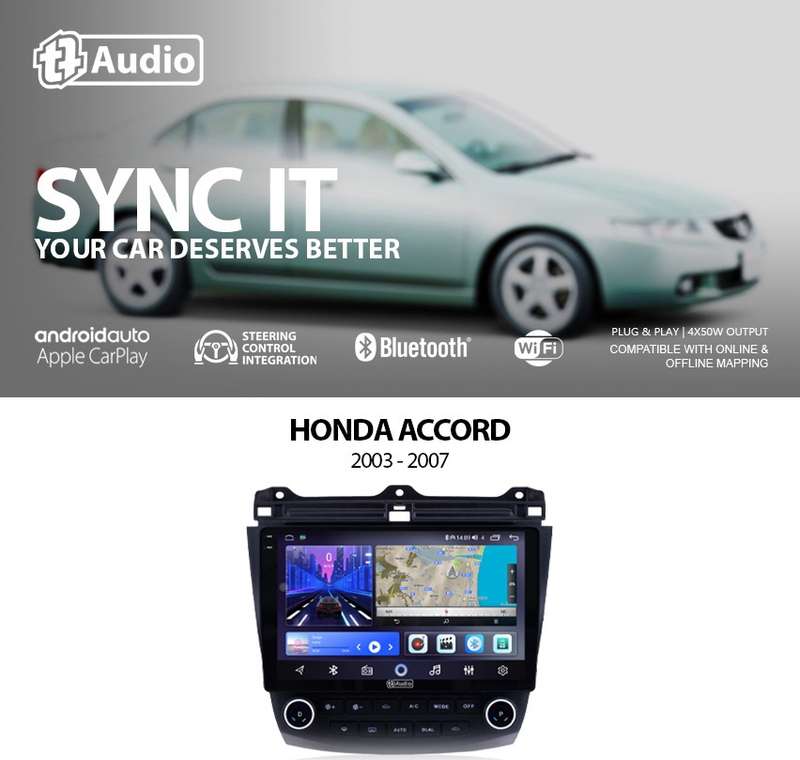 TT Audio 9" replacement radio for Honda Accord 2003-2007 (2K SCREEN)