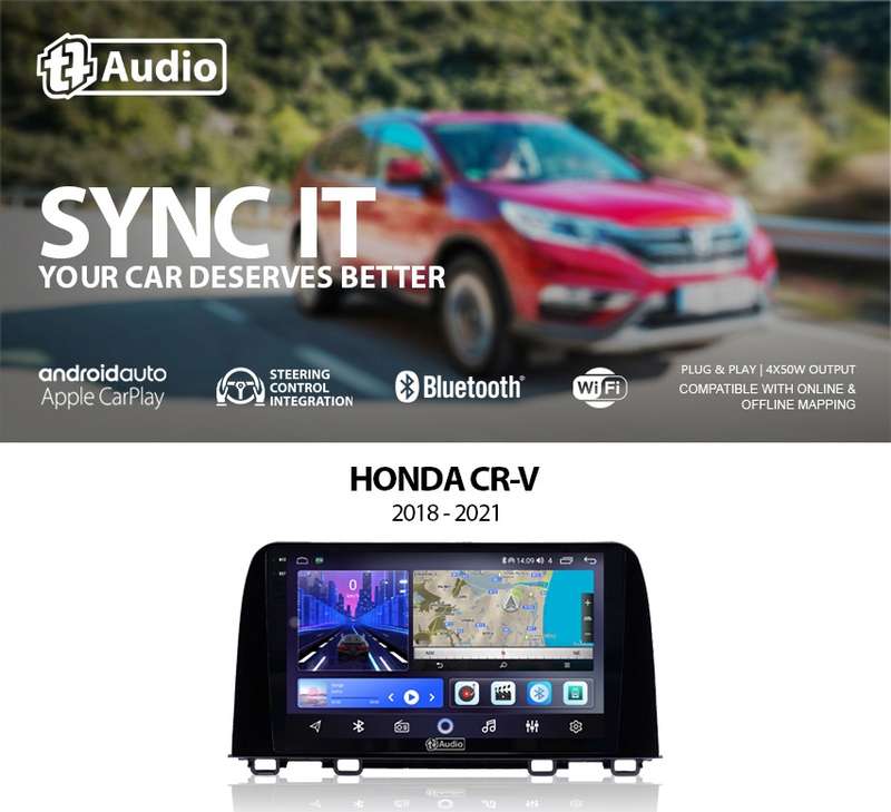 TT Audio 9" replacement radio for HONDA CRV 2018 - 2021 (2K SCREEN)