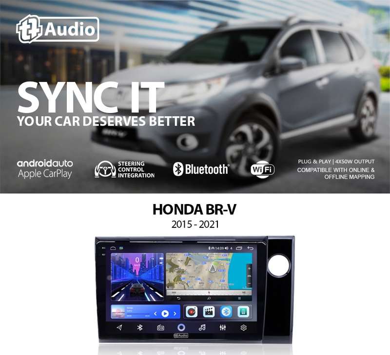 TT Audio 9" replacement radio for HONDA BRV 2015 - 2017 (2K SCREEN)