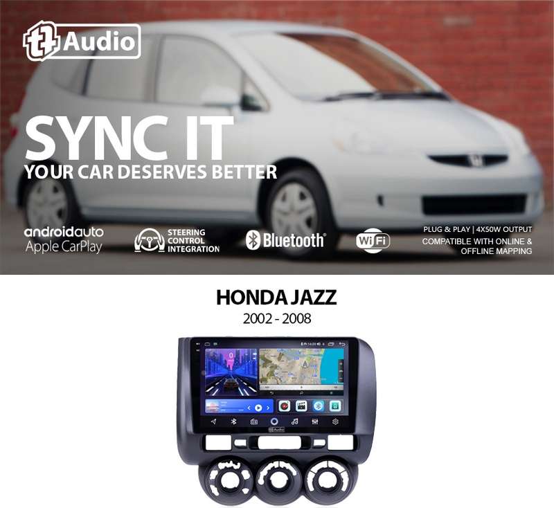 TT Audio 9" replacement radio for HONDA JAZZ 2002 - 2008 (2K SCREEN)